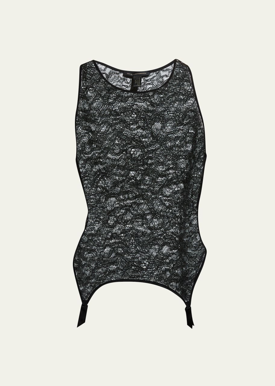 Image 1 of 1: Enchante Lace Garter Tank