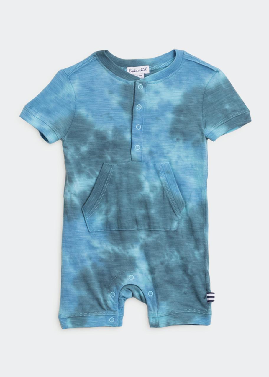 Splendid Boy's Tie-Dye Jersey Playsuit, Size Newborn-9M - Bergdorf Goodman