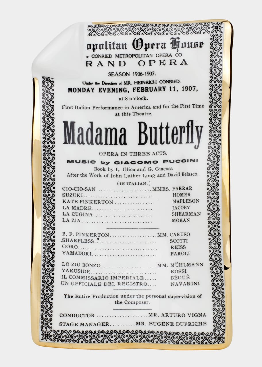 Large Sheet Locandina Madame Butterfly Ashtray