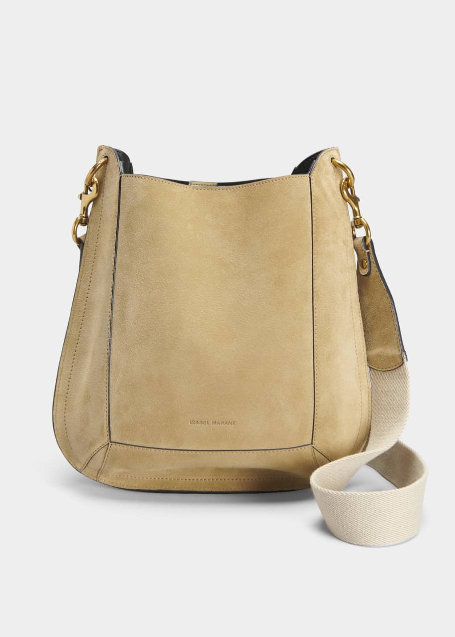 トートバッグ ISABEL MARANT Olive Green Suede Oskan Shoulder Bag Oskan Hobo Soft Bag Woman scarlet red | ISABEL MARANT