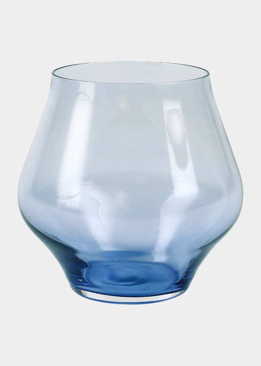 Vietri Contessa Blue Stemless Wine Glass Bergdorf Goodman
