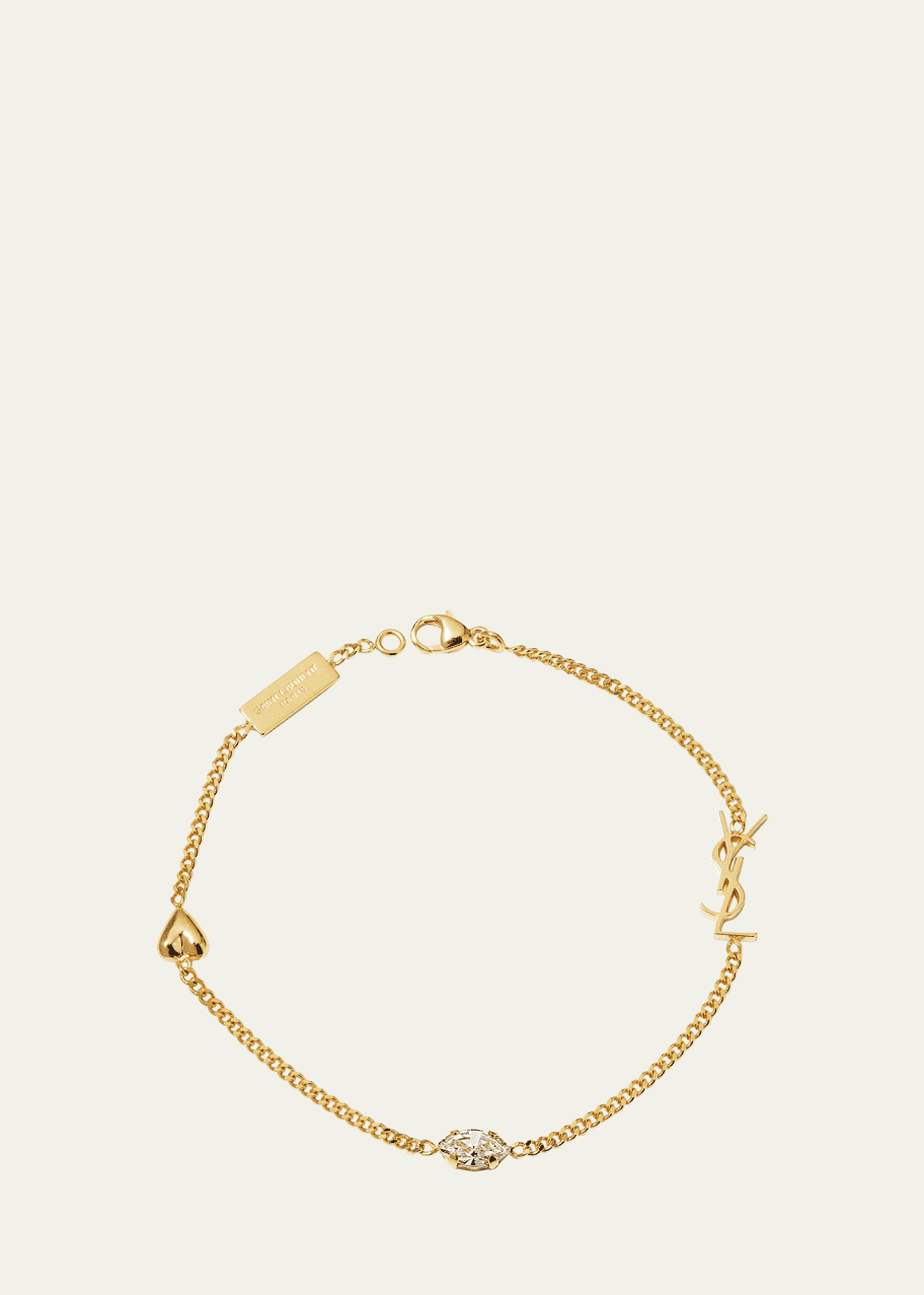 Image 1 of 1: Opyum Heart Charm Bracelet