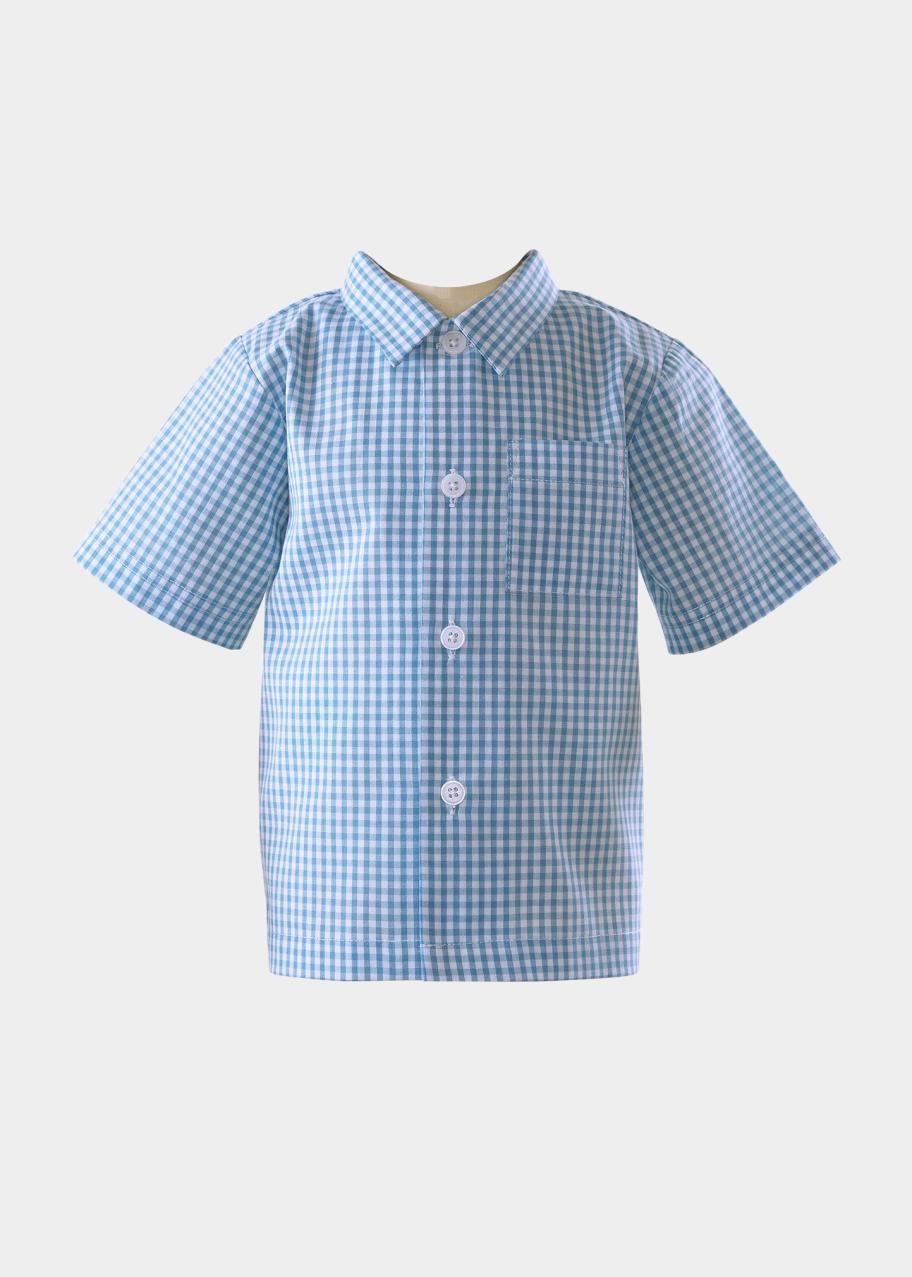 Rachel Riley Boy's Gingham Shirt, Size 6M-2T - Bergdorf Goodman
