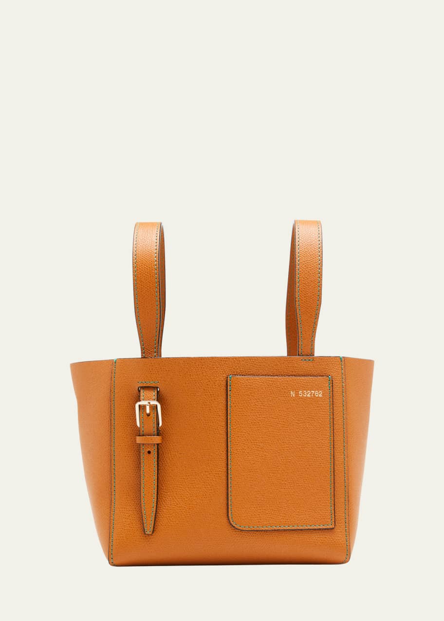 Valextra Mini Bunny Leather Bucket Tote Bag Bergdorf Goodman