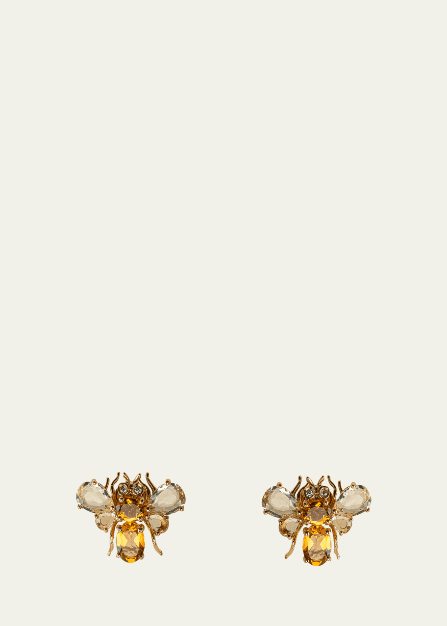 Image 1 of 1: Yellow Gold Earrings from Garden Collection