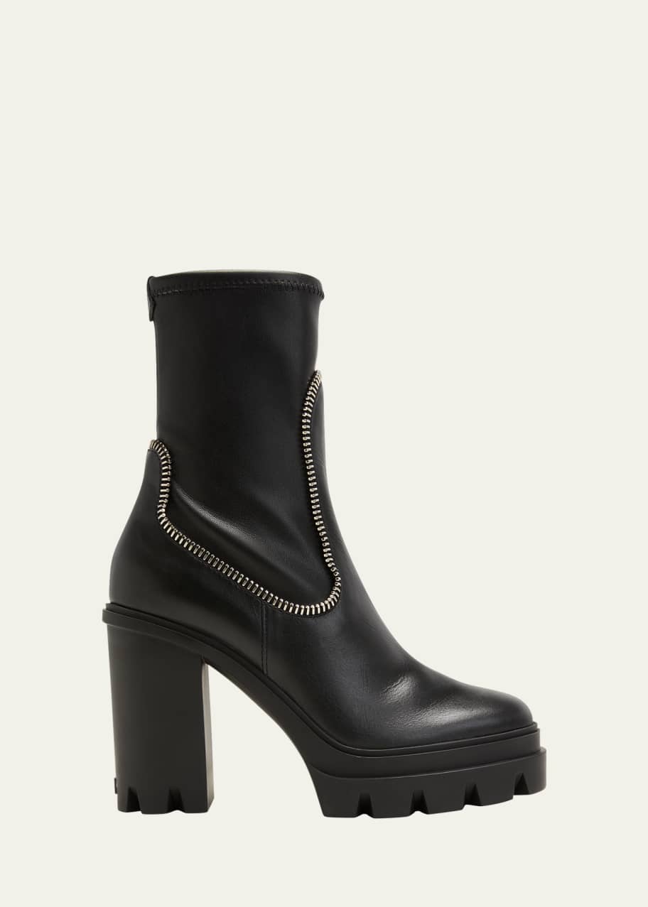 Giuseppe Zanotti Leather Zipper Pull On Boots Bergdorf Goodman