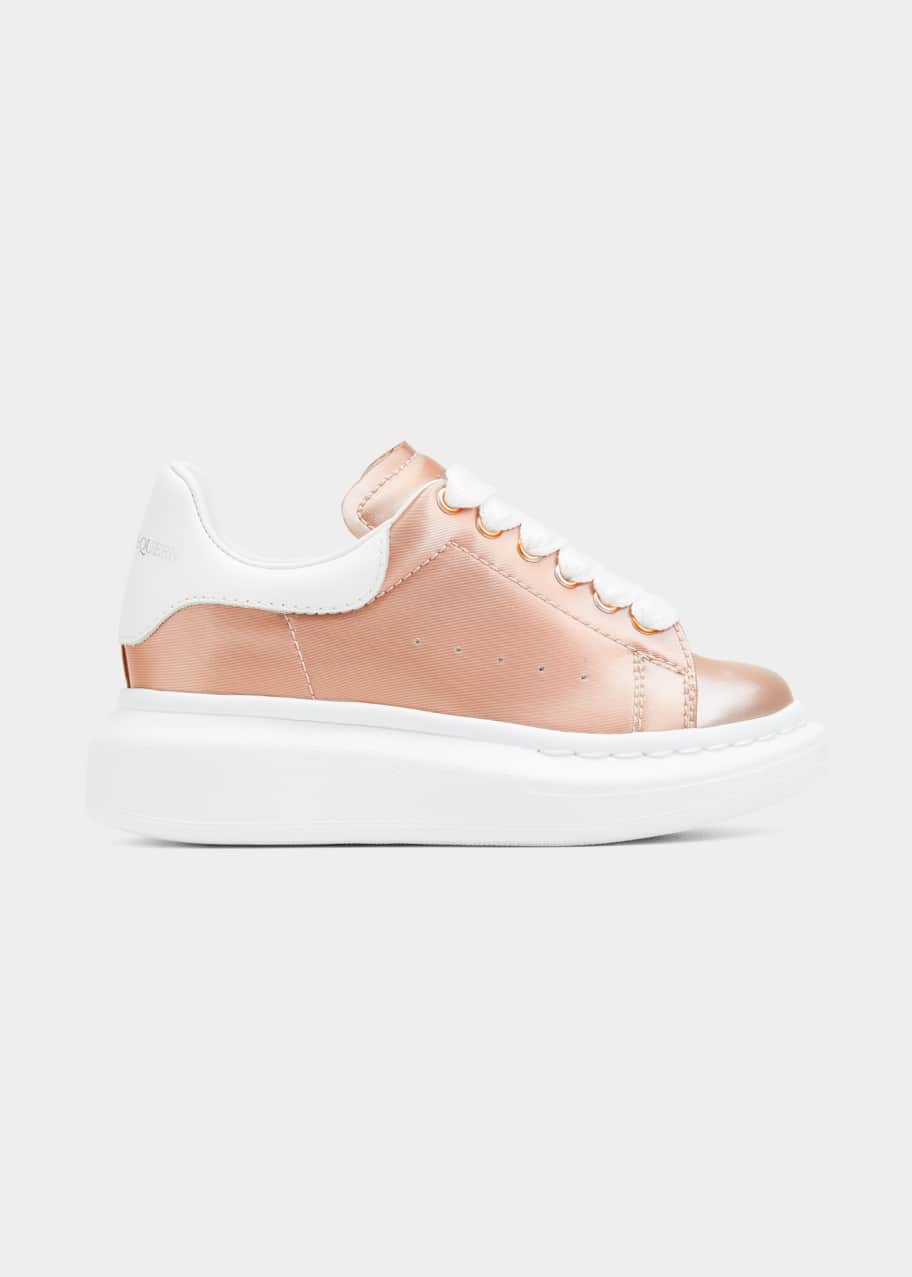 Alexander McQueen Kid s Oversized Leather Sneakers Toddler Kids Bergdorf Goodman