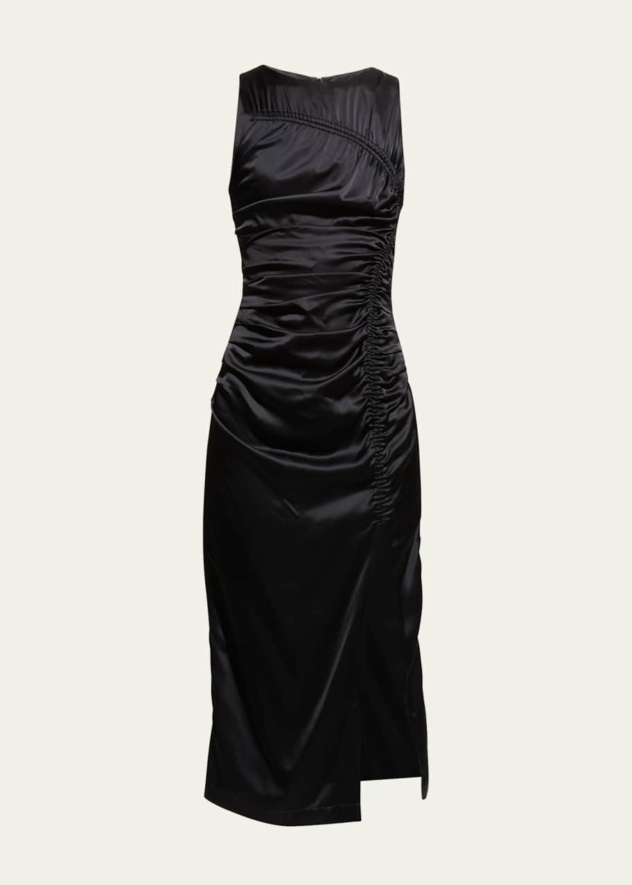 Rohe Kim Silk Ruched Midi Dress - Bergdorf Goodman