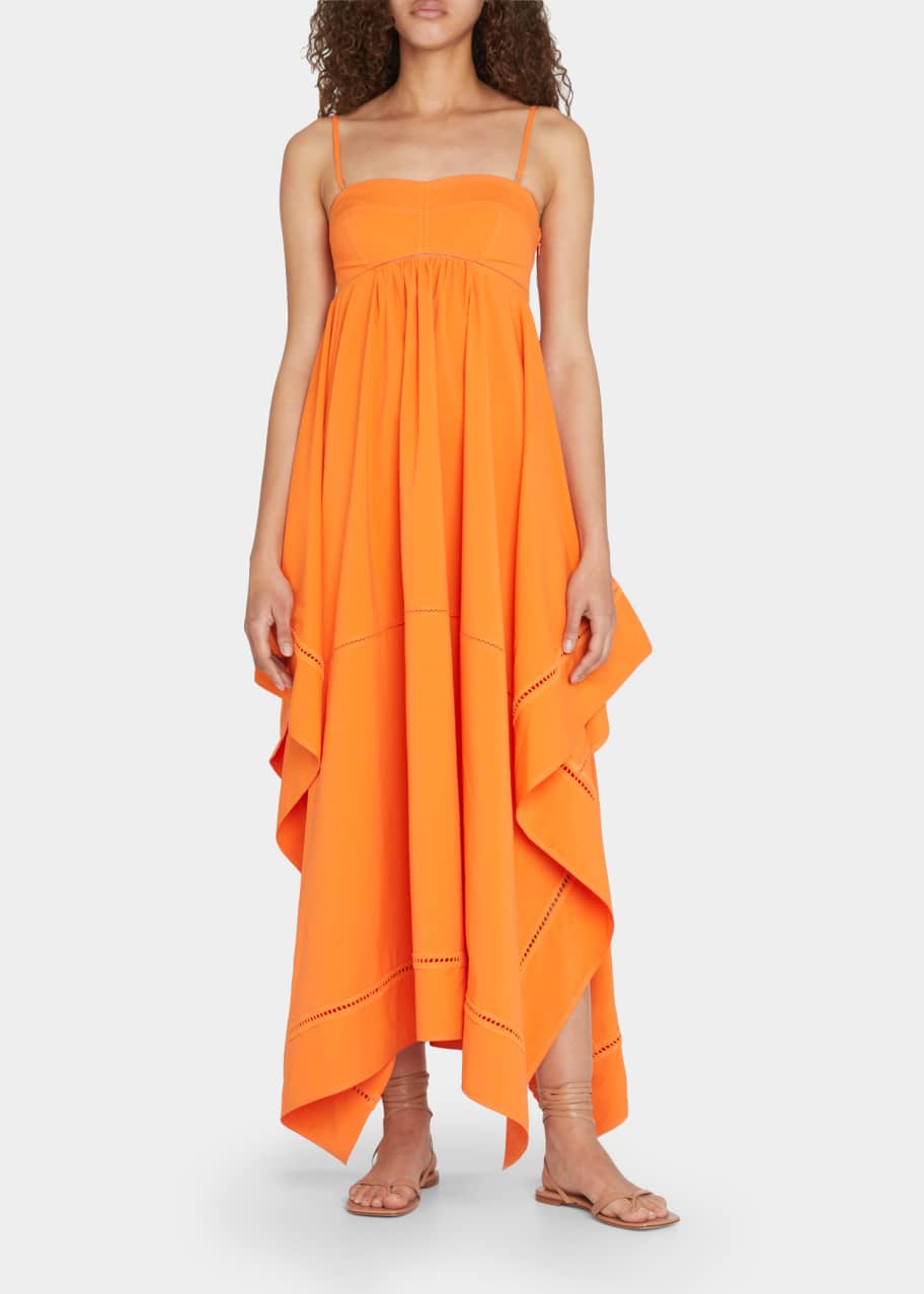 Handkerchief hem maxi dress online