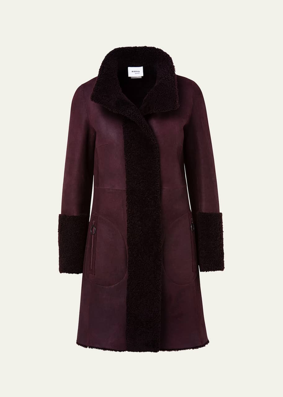Akris punto Reversible Lamb Shearling Coat - Bergdorf Goodman