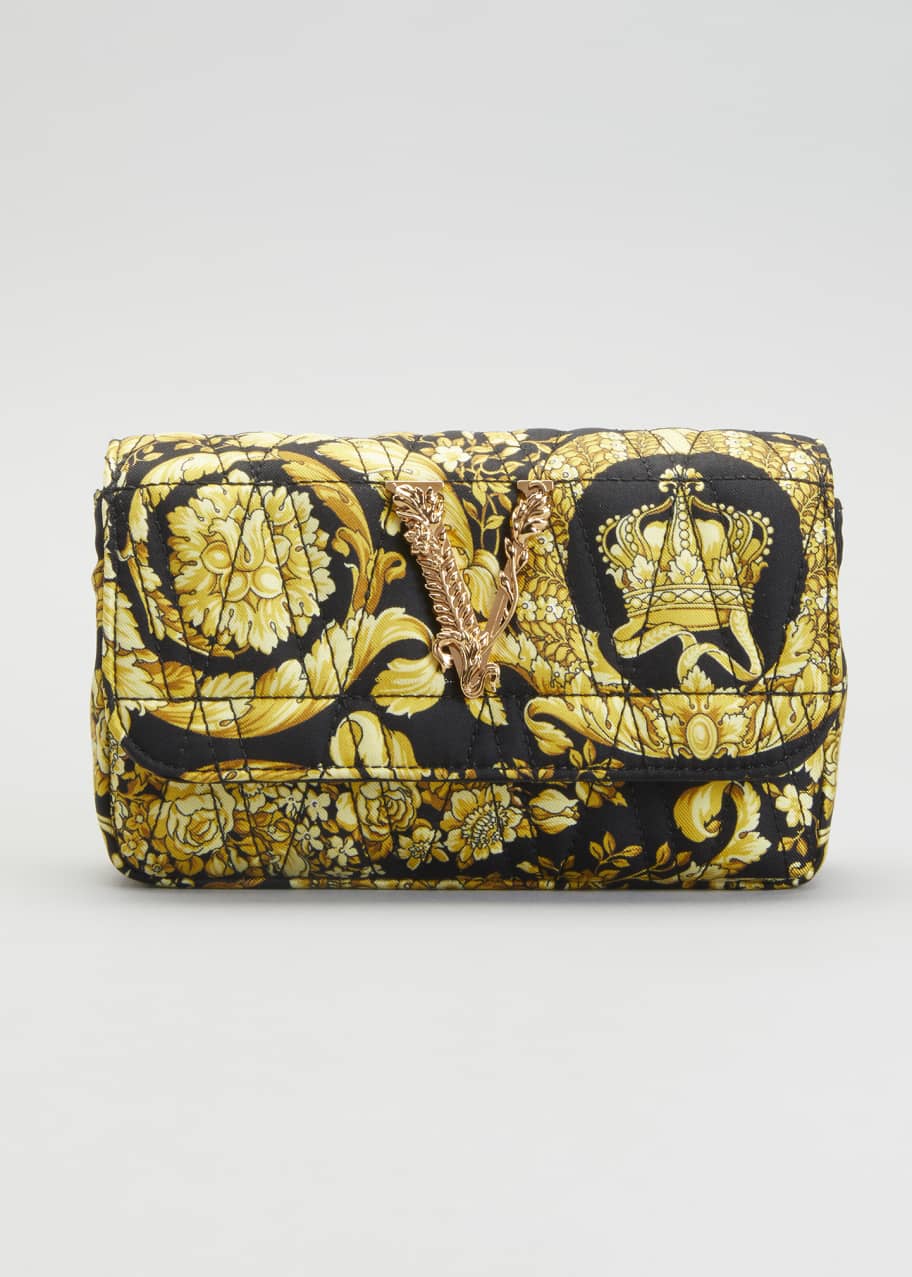 Versace Virtus Quilted Evening Bag