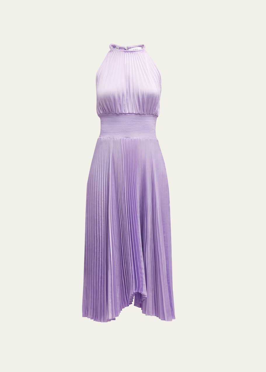 Alc renzo orchid pleated dress clearance