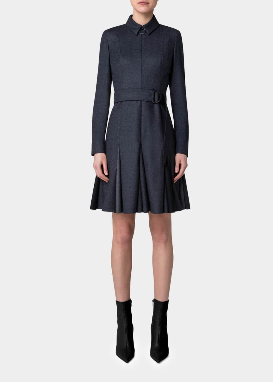 wool fit and flare dress Sofia Merino Wool Fit & Flare Dress main image 0