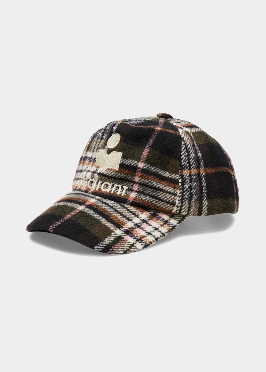 Isabel Marant Tyron Check Wool-Blend Baseball Cap - Bergdorf  display picture 1