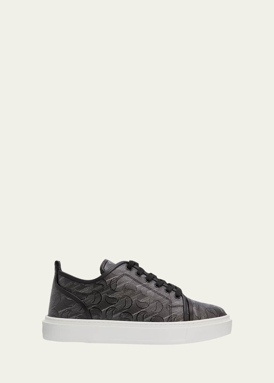 Christian Louboutin Men's Adolon Junion Monogram Low-Top