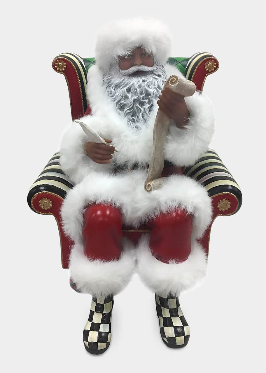 MacKenzie-Childs Wish List Black Santa, 14