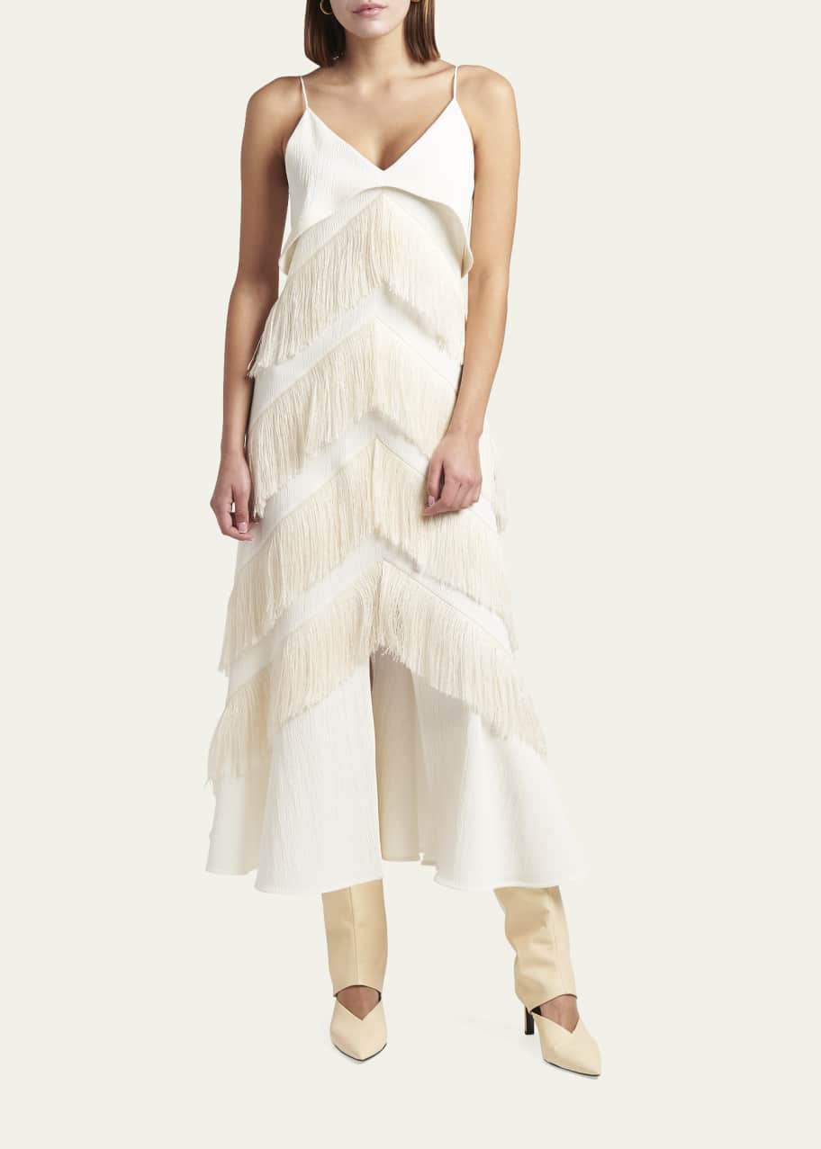Self portrait amelia pleated lace dress 2025