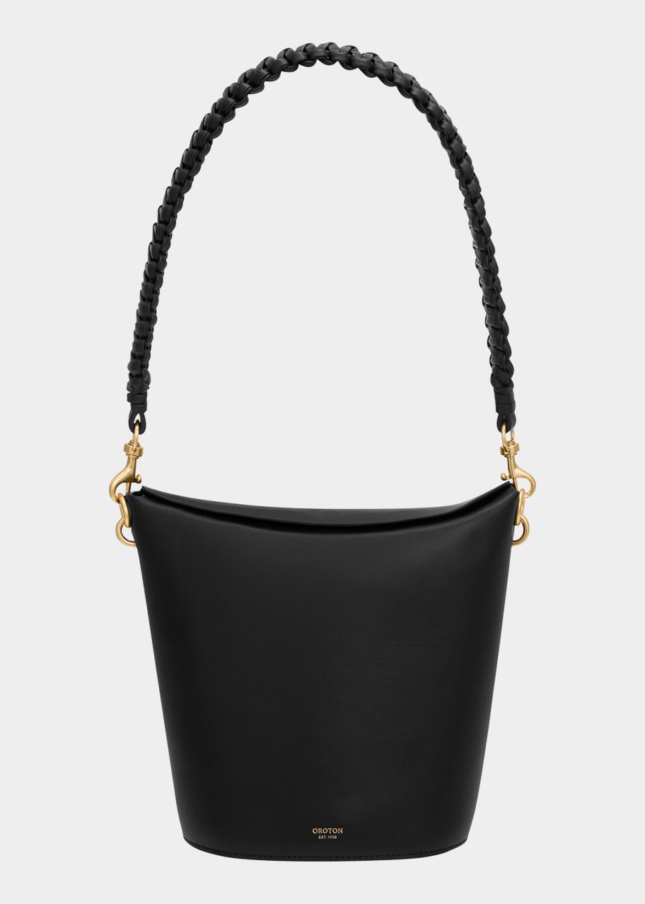 Brie leather bucket crossbody bag Oroton Brie Leather Bucket Bag - Cream | Editorialist main image 2
