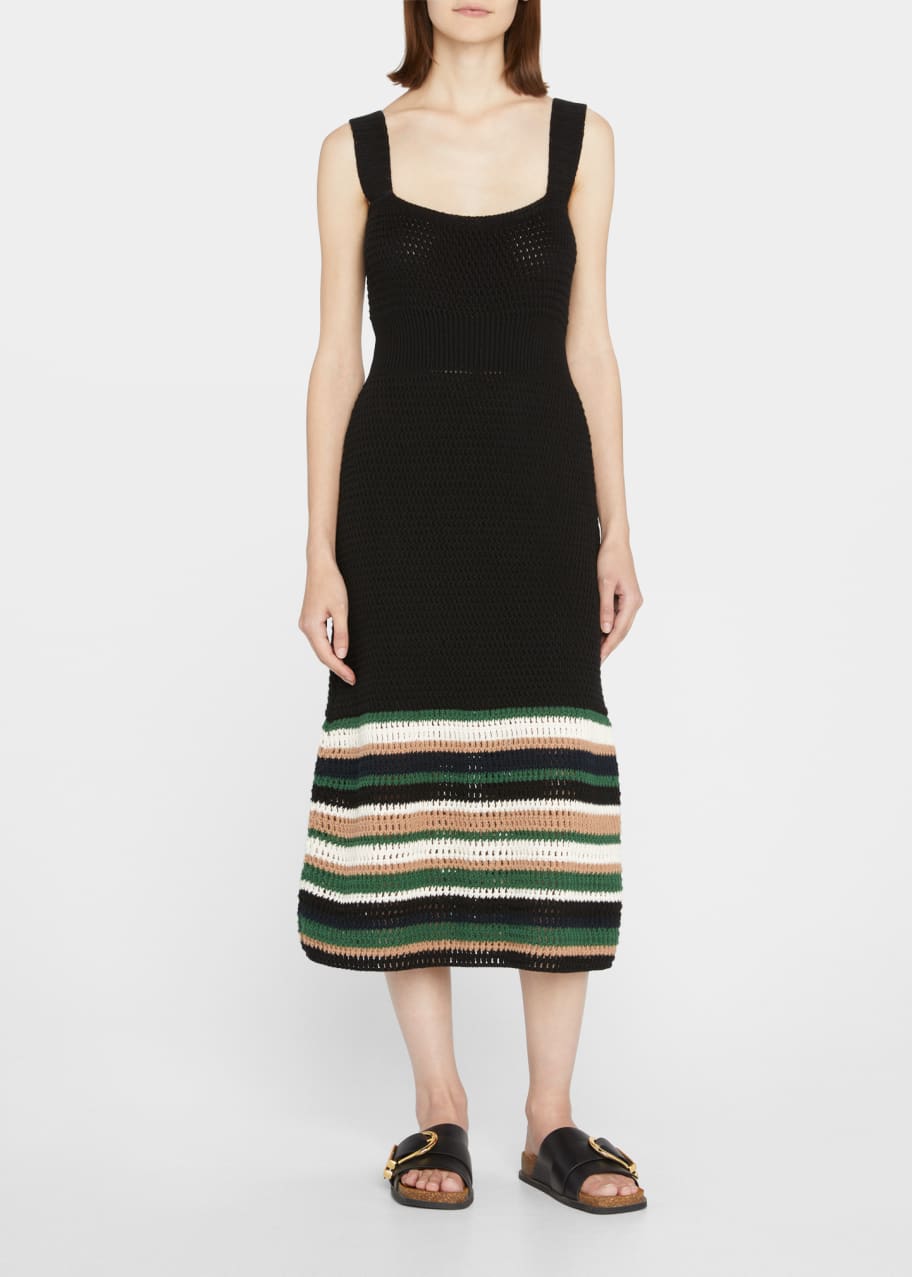 white christmas dresses Roxy Sage Stripe Crochet Dress S main image 1