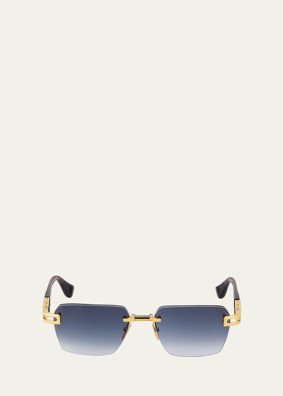 Image 1 of 1: Men's Meta Evo One Rimless Rectangle Sunglasses