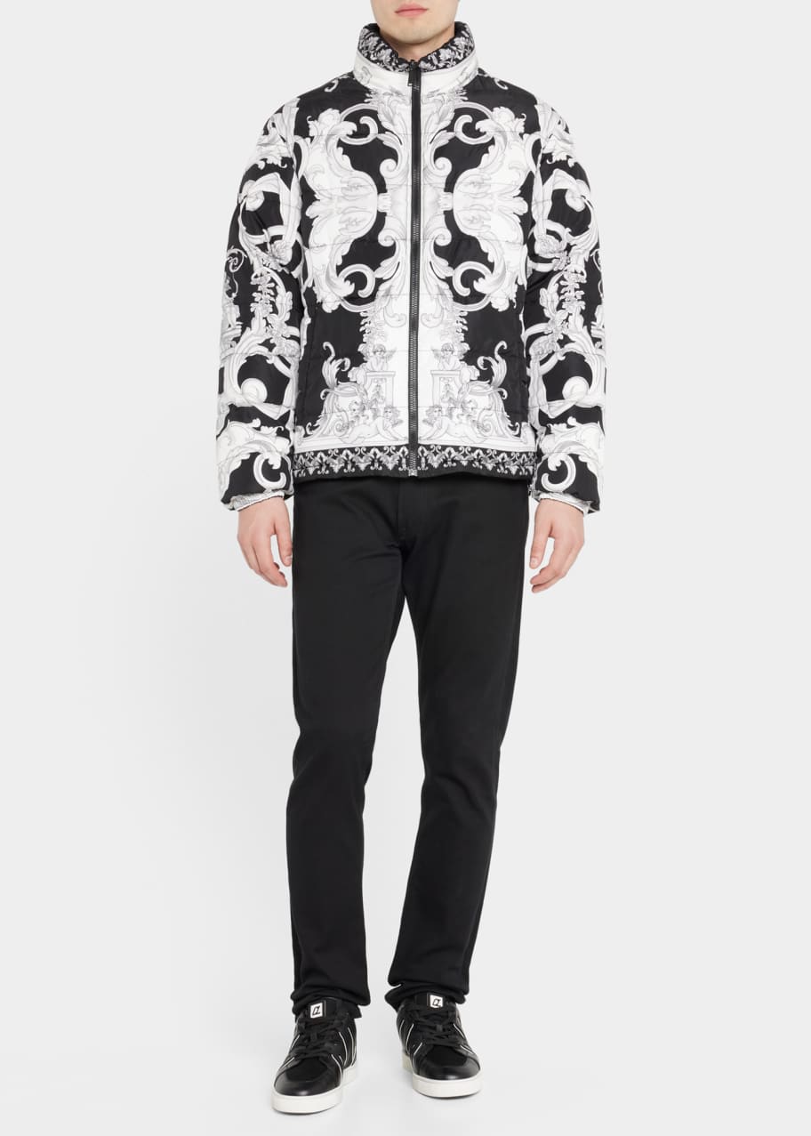 Versace puffer jacket mens sale