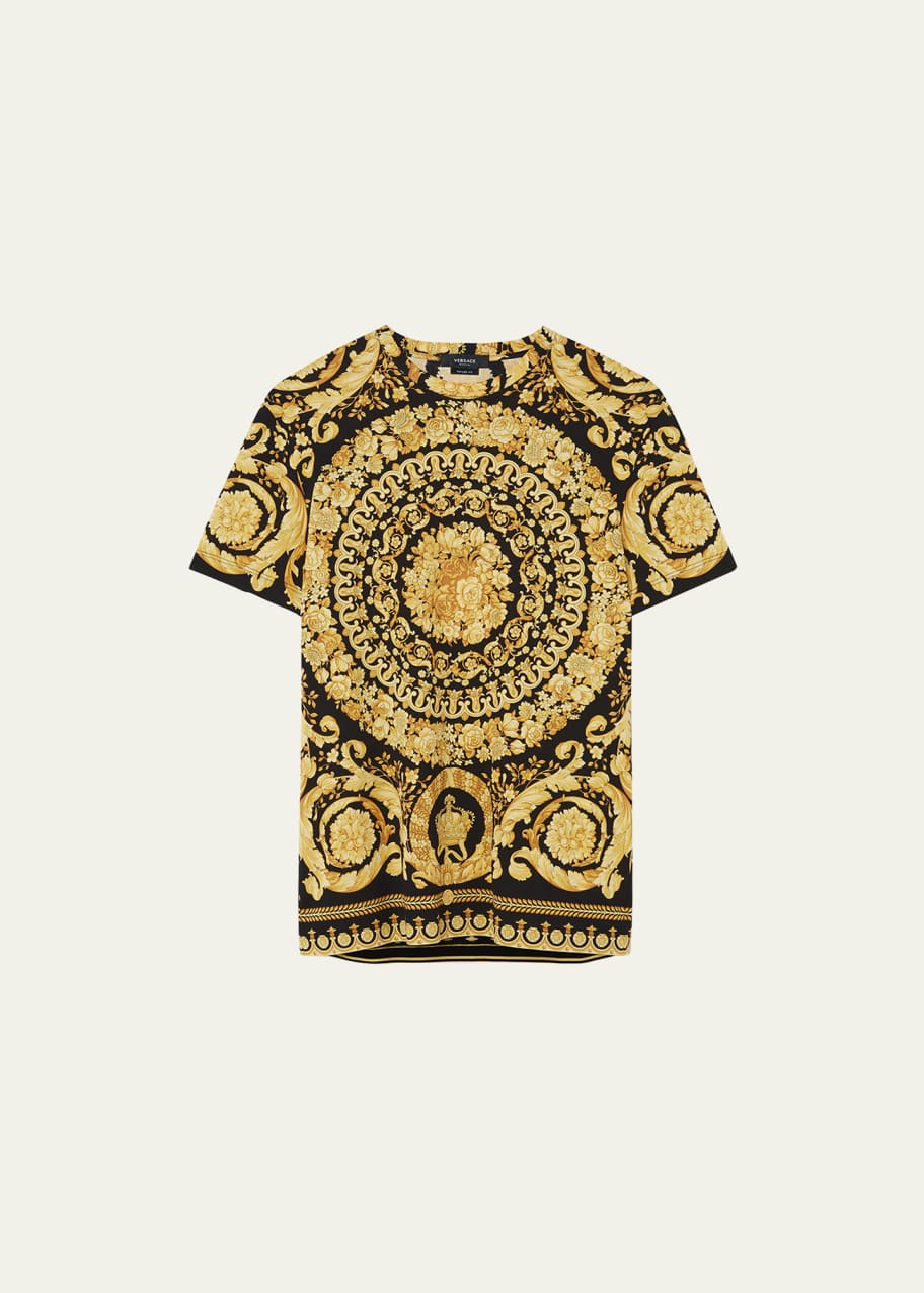 Black versace t shirt shop mens