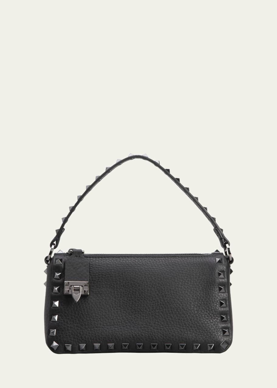 Valentino Garavani Rolling Rockstud Small Shoulder Bag, Black - Bergdorf  Goodman