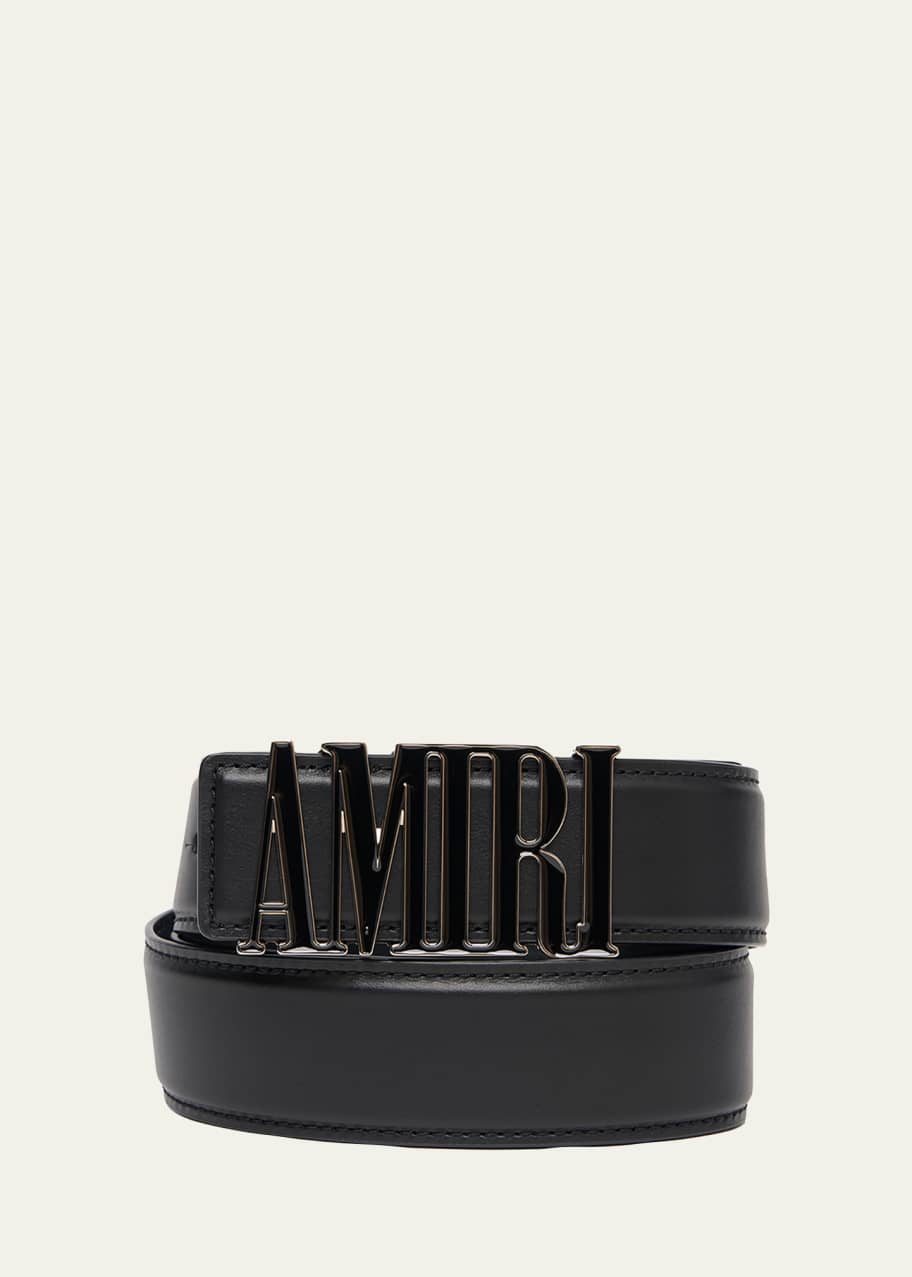 アミリ　AMIRI ベルト　MA CORE LOGO BELT Amiri MA Core Logo Belt - Black/Gold | Garmentory