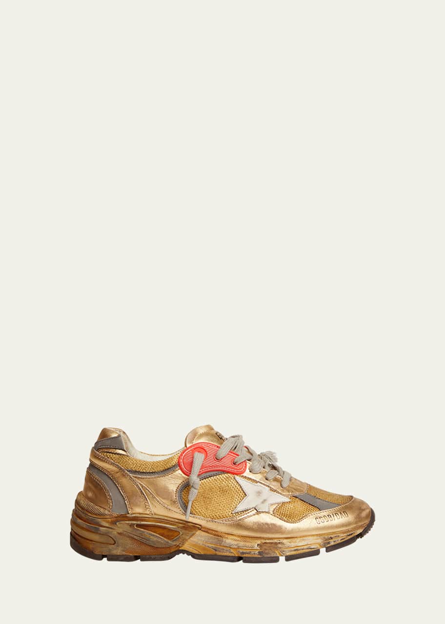 Star Dad Metallic Net Running Sneakers