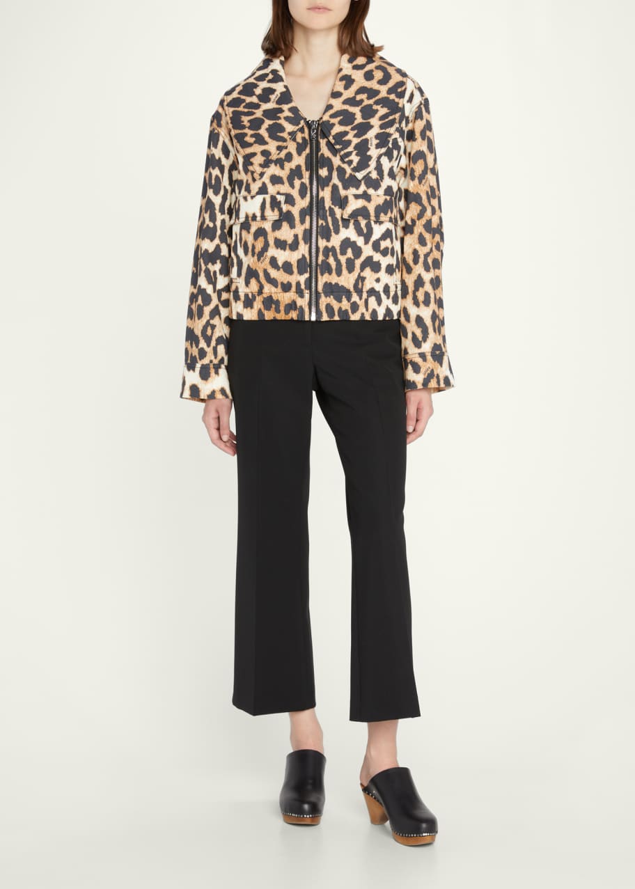 Ganni leopard jacket on sale