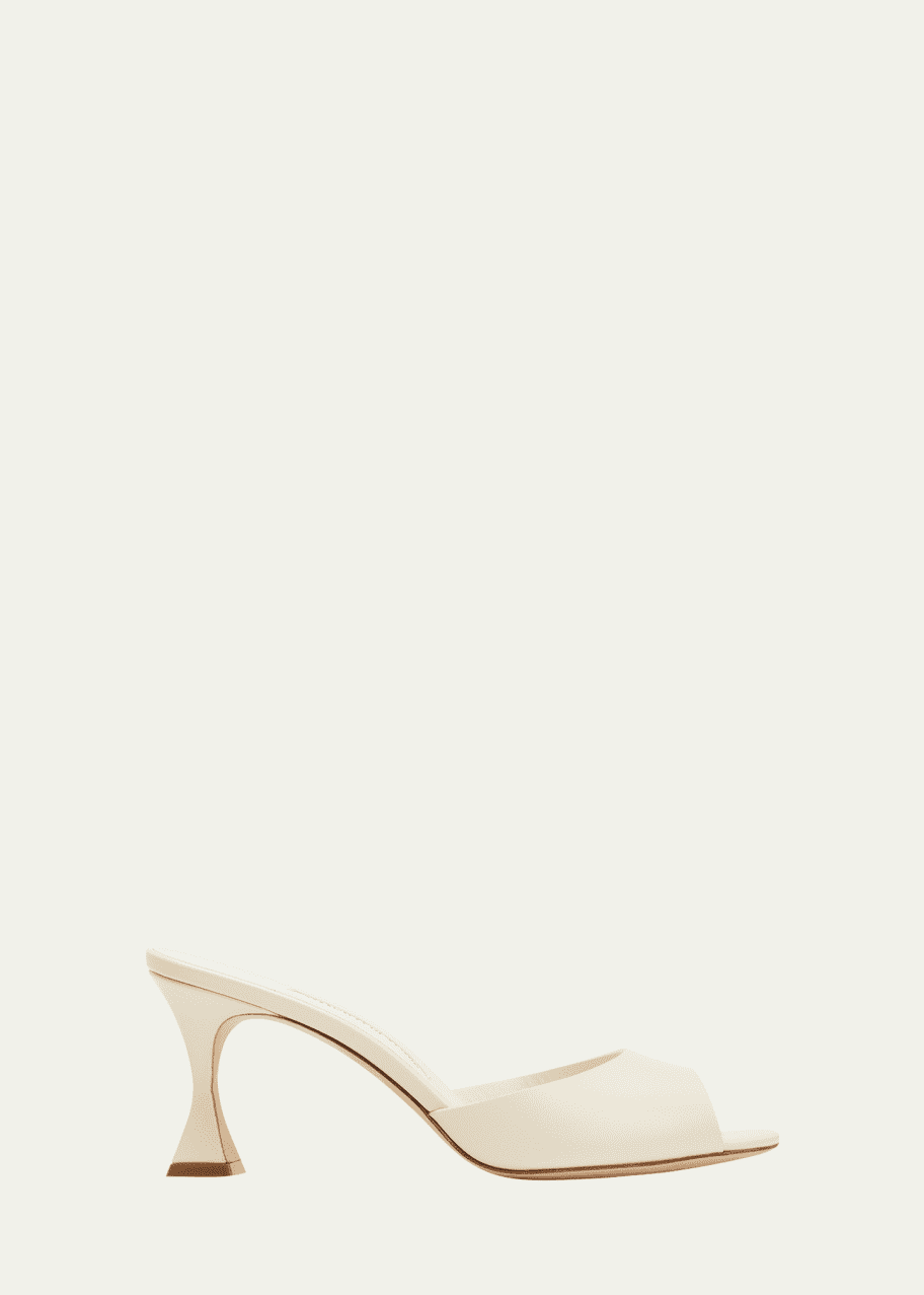 MANOLO BLAHNIK［未使用］希少 JADARONA ブラウンミュール Manolo Blahnik | Jadarona 70 brown leather mules | Savannahs