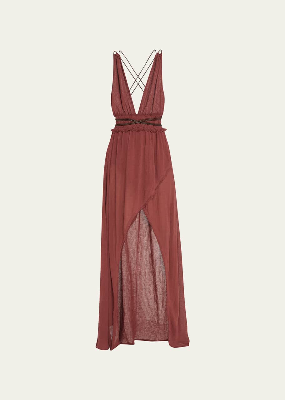 cream maxi beach dress White Maxi Dress