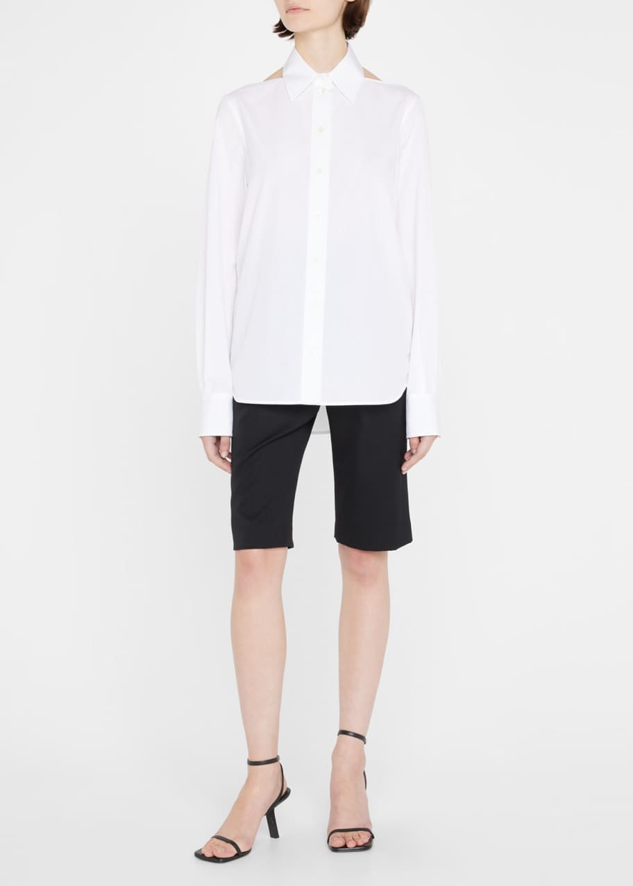 Helmut Lang Slit Button-Front Shirt - Bergdorf Goodman