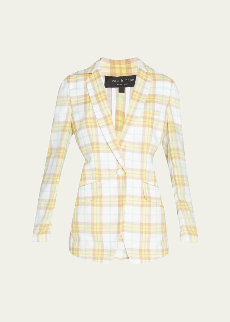 Rag Bone Margot Classic Plaid Blazer Bergdorf Goodman