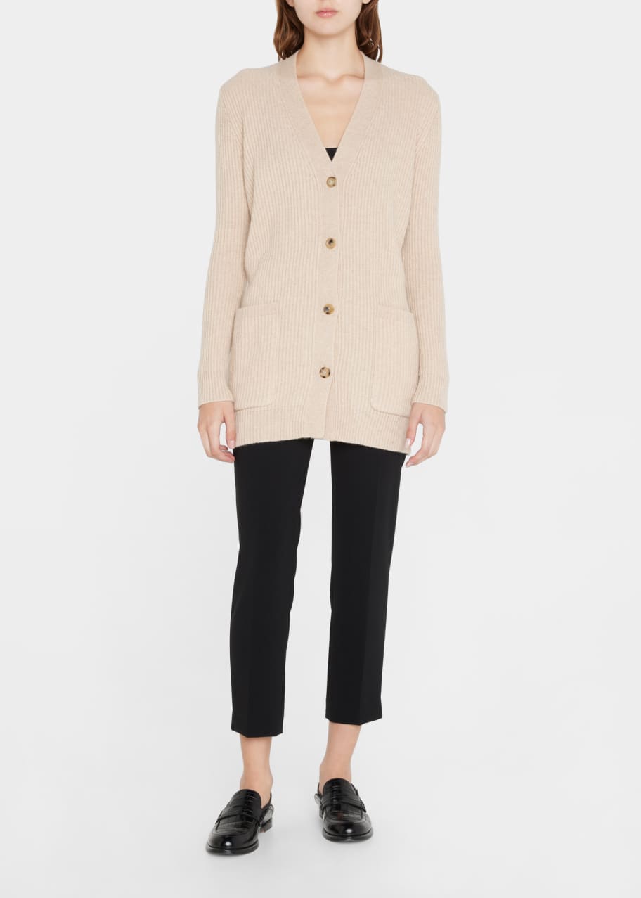 Max Mara - マックスマーラ PABLO ピュア カシミヤ カーディガン 13460129 Max Mara Pablo V-Neck Rib Cashmere Cardigan - Bergdorf Goodman