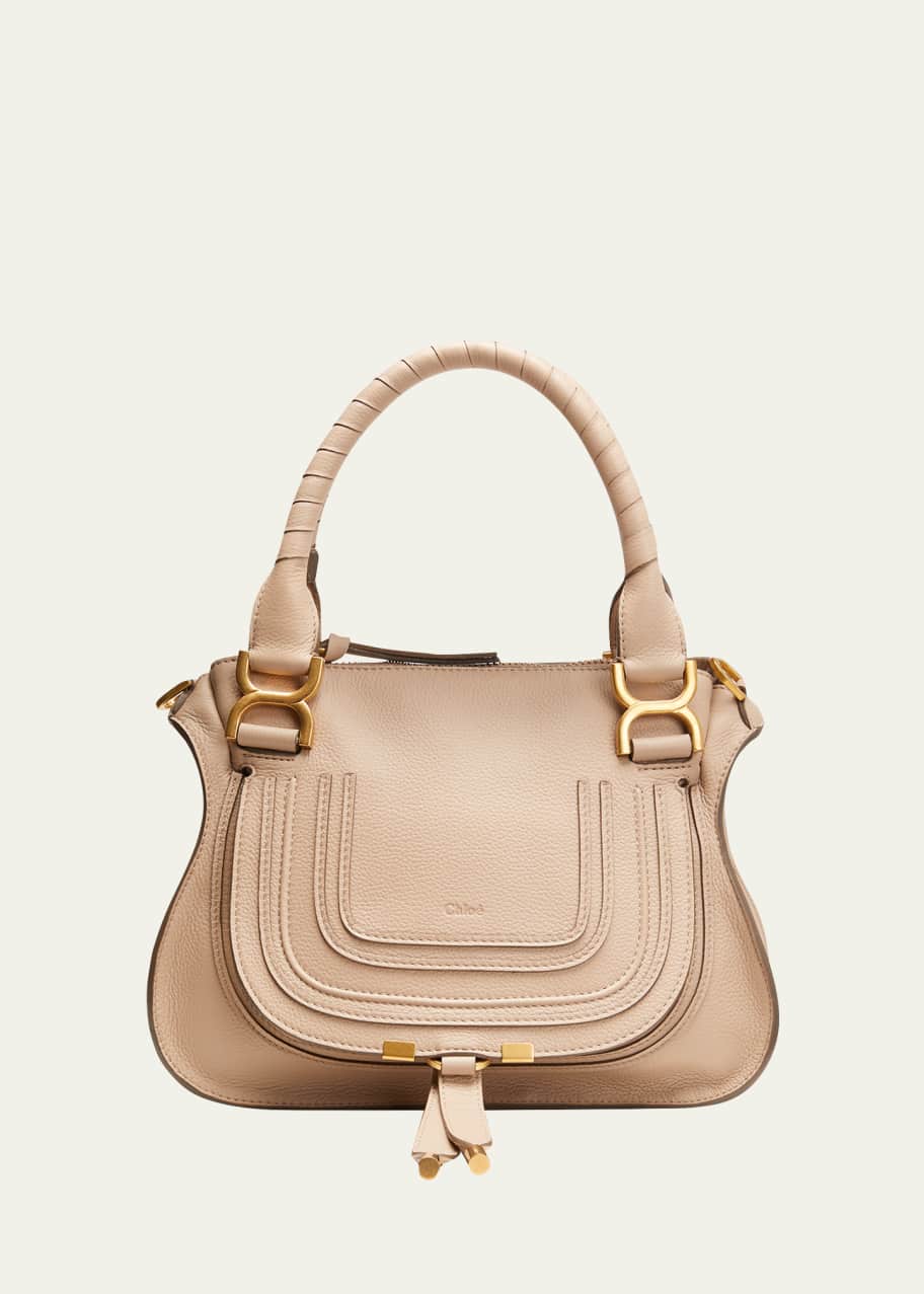 Chloe Marcie Small Satchel Bag in Grained Calfskin - Bergdorf Goodman