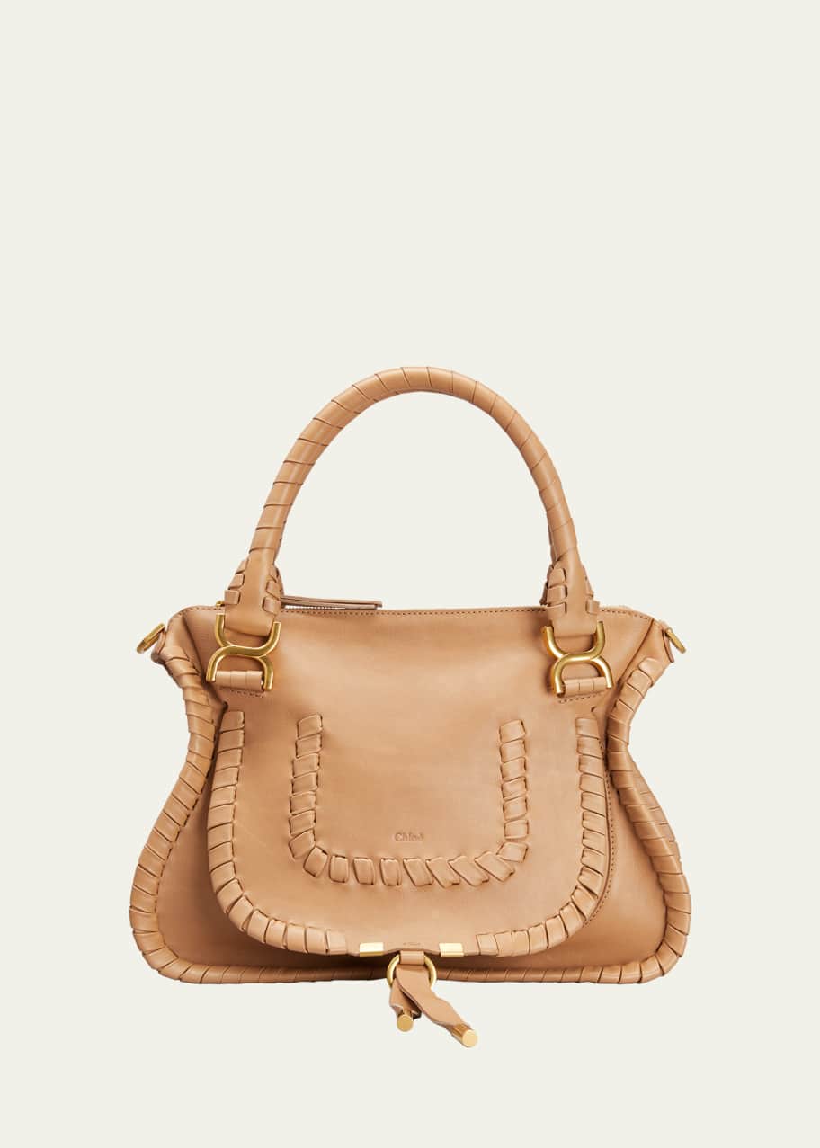 Chloe Marcie Medium Whipstitch Zip Satchel Bag - Bergdorf Goodman