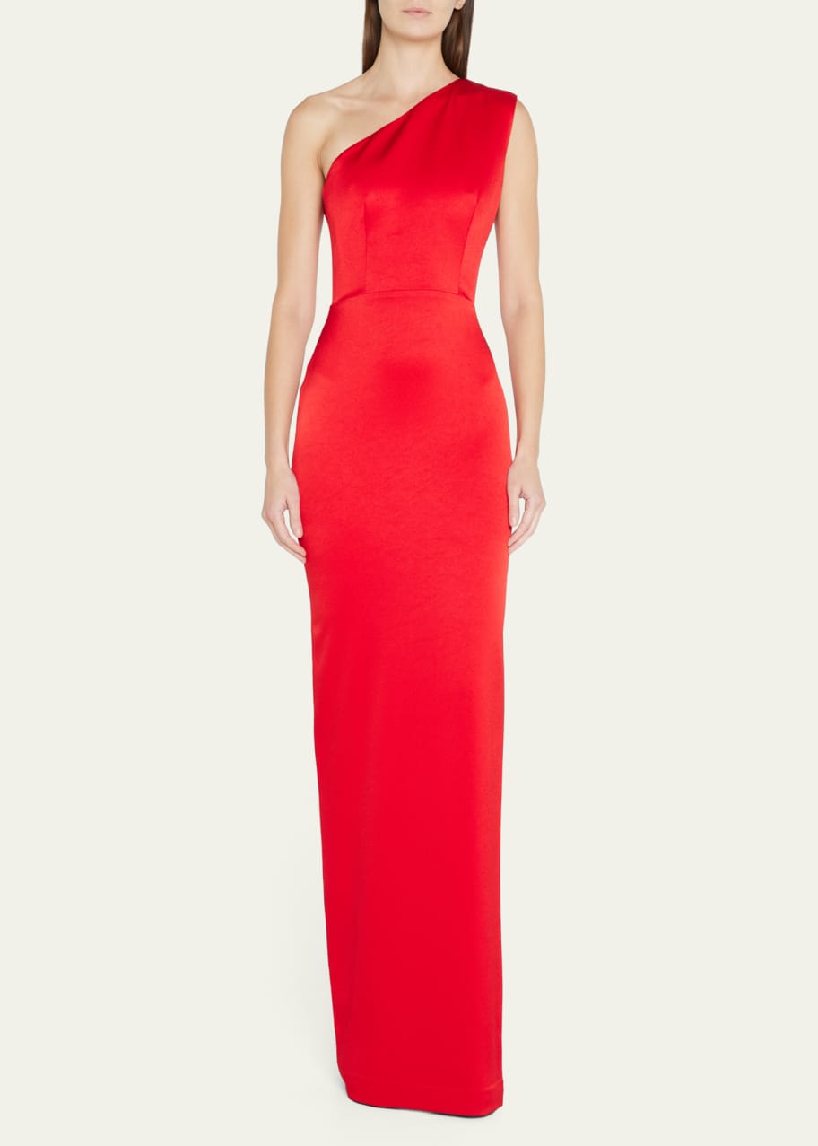 alex perry one shoulder dress Alex Perry, Draped one-shoulder crpe jersey gown, Women, Green, US 12, Dresses, Materialmix
