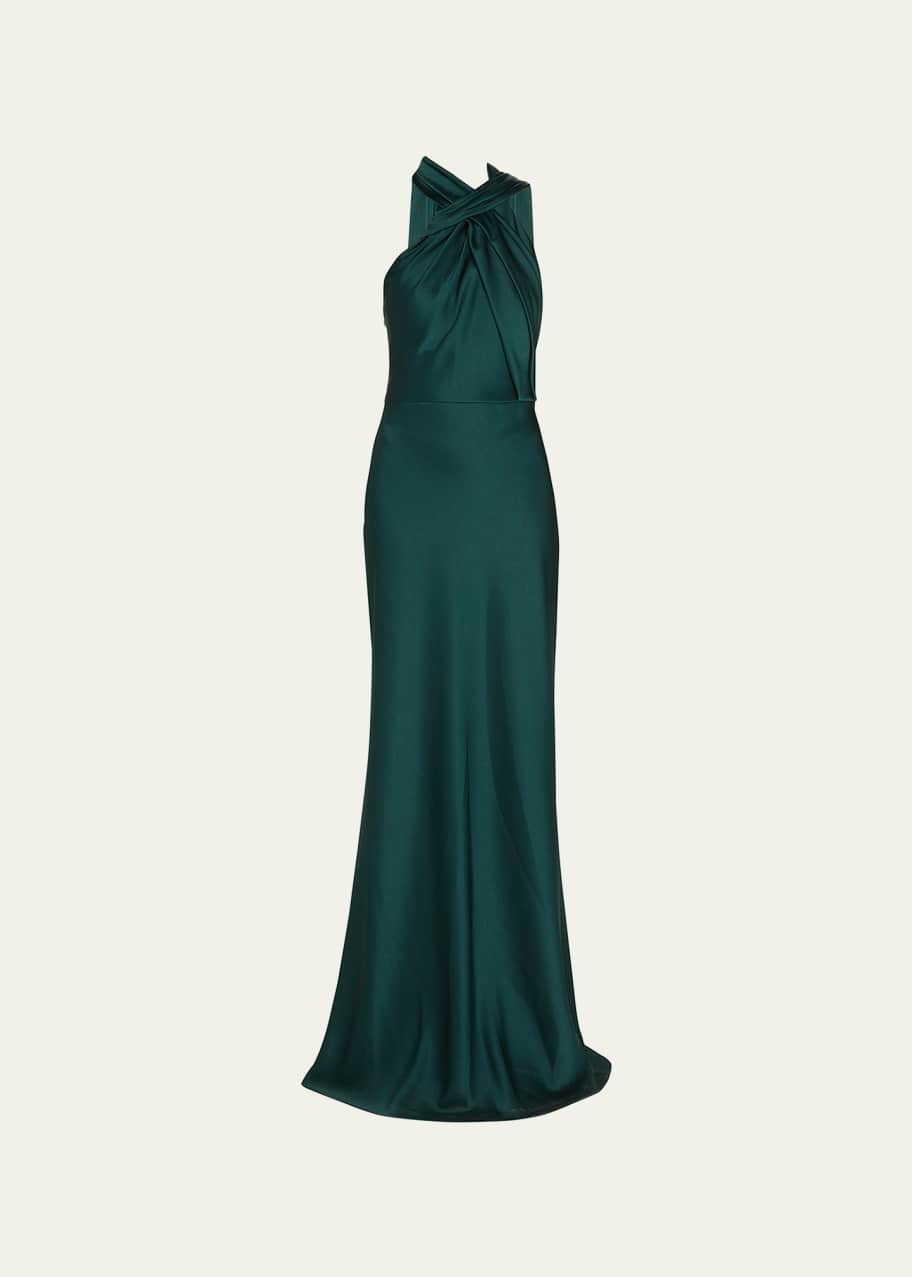 Jason Wu Collection Draped Twist Halter Gown - Bergdorf Goodman