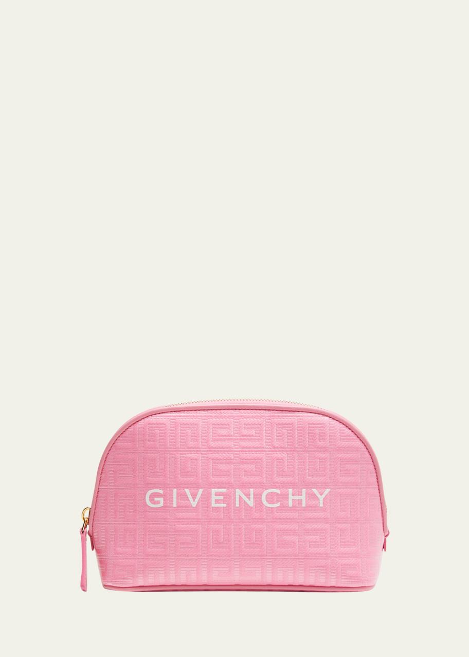 Givenchy Cosmetic Zip Pouch in 4G Logo Coated Canvas - Bergdorf