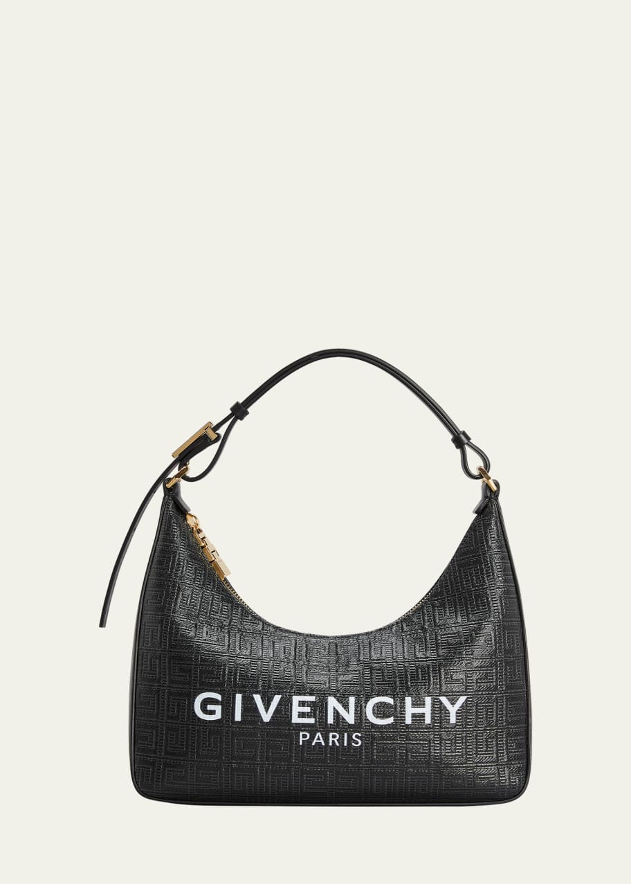 Givenchy Moon Cut Out Small Shoulder Bag in 4G Logo Coated Canvas