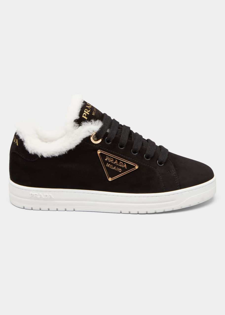 Prada deals fur sneakers