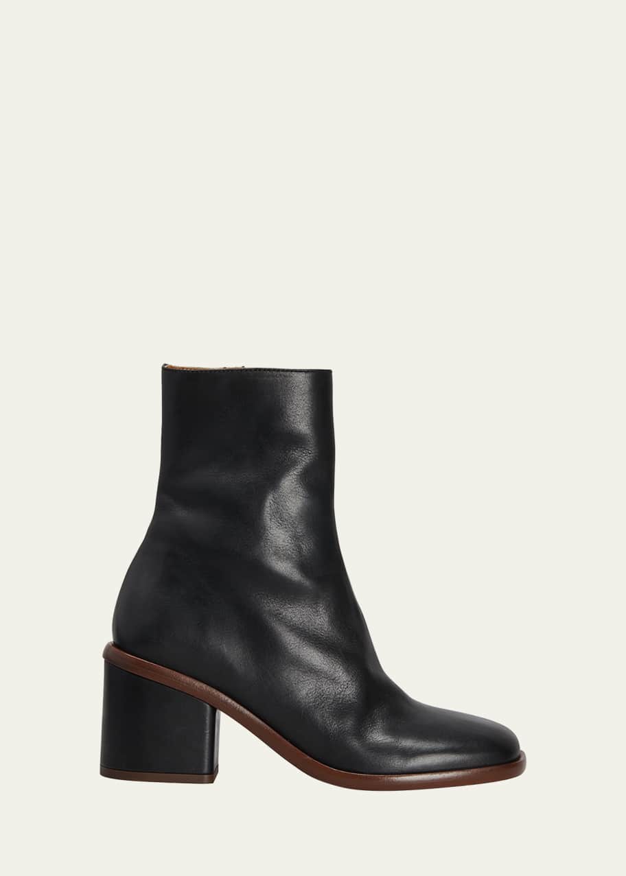 Chloe Meganne Leather Zip Ankle Boots - Bergdorf Goodman