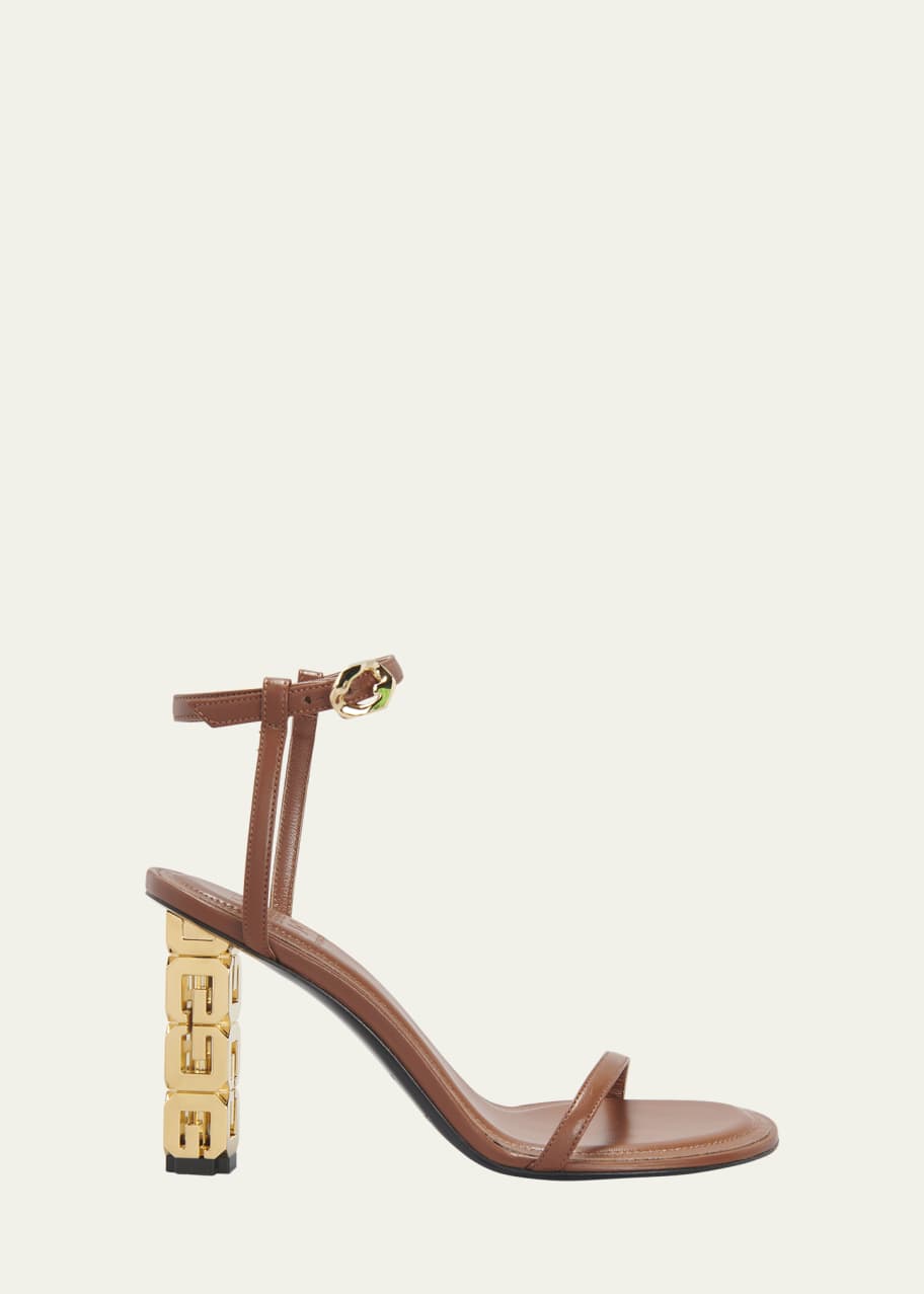 Givenchy G Cube Lambskin Ankle Strap Sandals Bergdorf Goodman