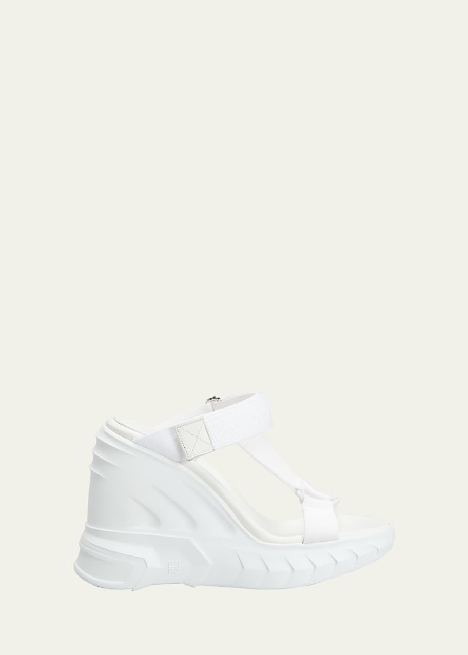 Givenchy Marshmallow T-Strap Wedge Sandals - Bergdorf Goodman