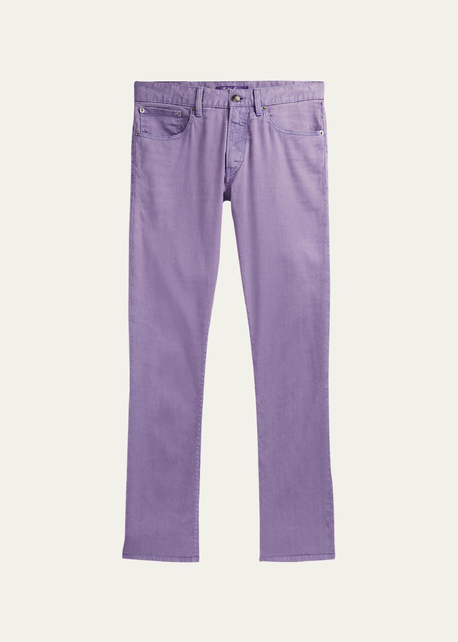 Ralph Lauren Purple Label Men's Slim Fit Linen-Cotton Stretch
