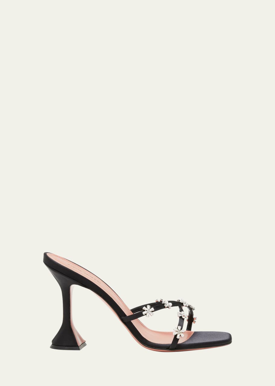 AMINA MUADDI MULTIRINGHOOPBIGCRYSTALWHITEGOLD 関税送料込 Amina Muaddi Begum Clear Crystal Slingback Pumps - Bergdorf