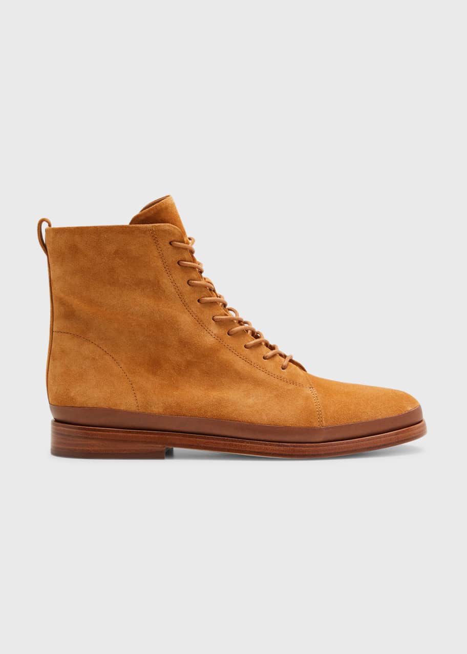Vince Cooper Suede Lace Up Booties Bergdorf Goodman
