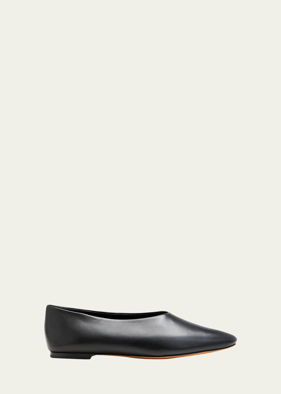 vince behati leather flat
