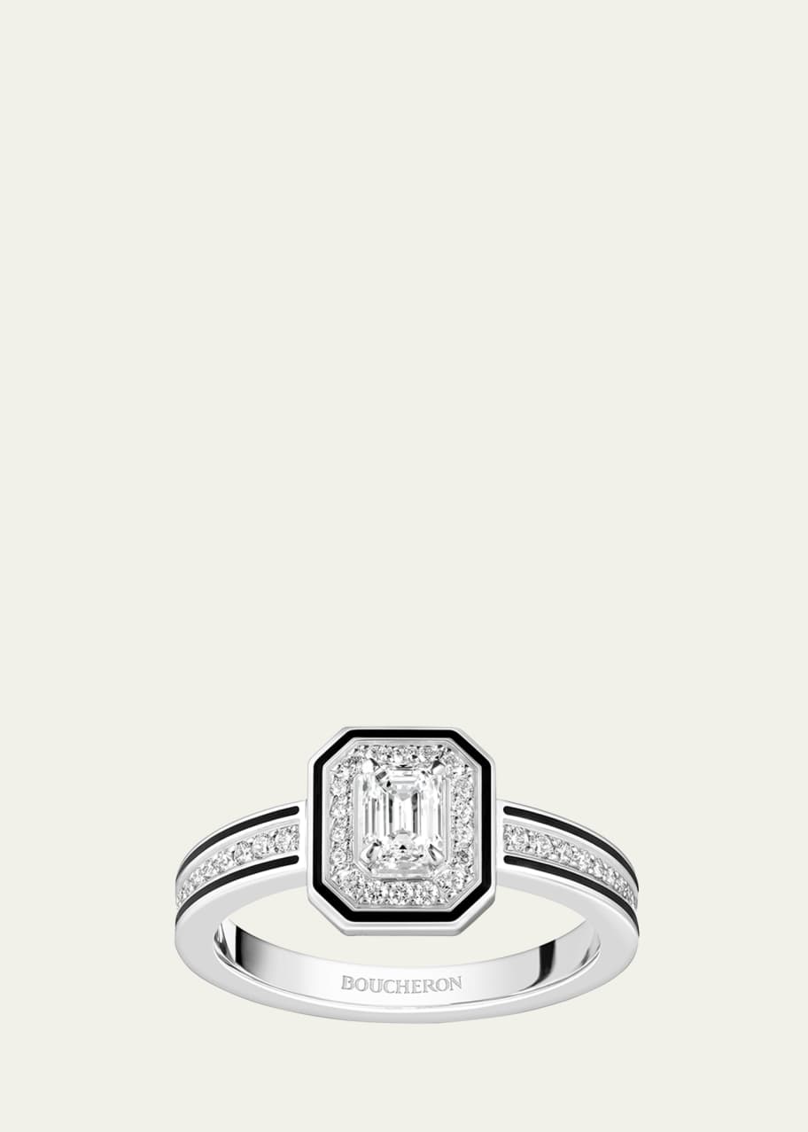 Image 1 of 1: 18K White Gold Vendome Lisere Diamond Ring